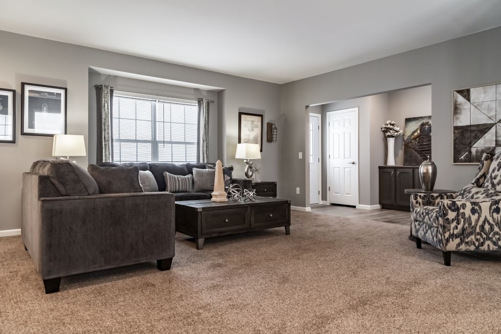 View Of Living Room And Foyer