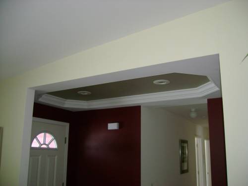 Tray Ceiling at Foyer