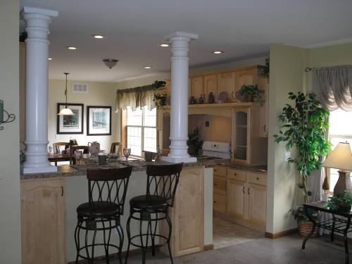 Columns at Kitchen