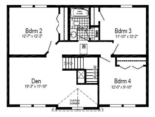 Optional 5th Bedroom replacing den.