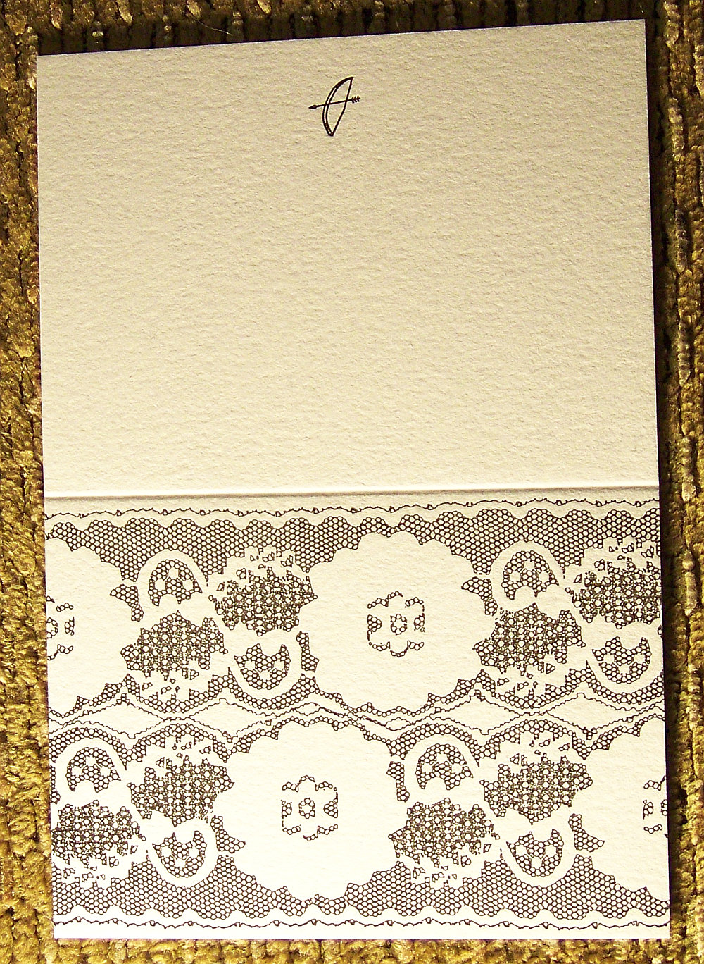 Lace Card - Black (A2)