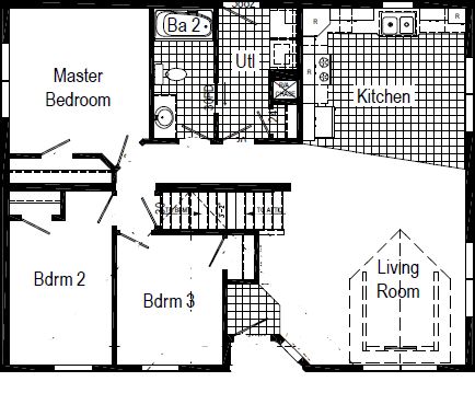 Plan as displayed with recess.