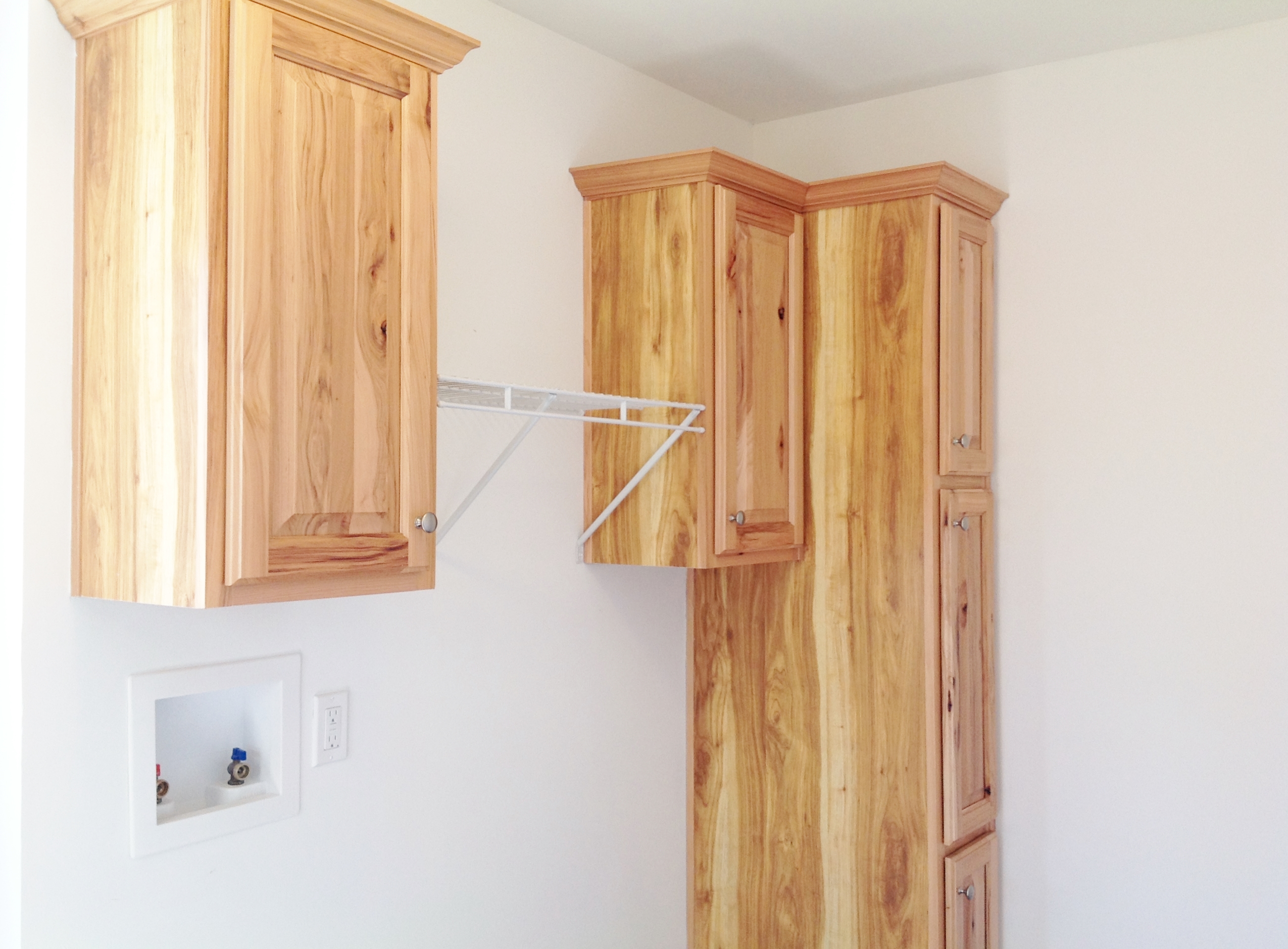 Overhead Storage at Washer/Dryer