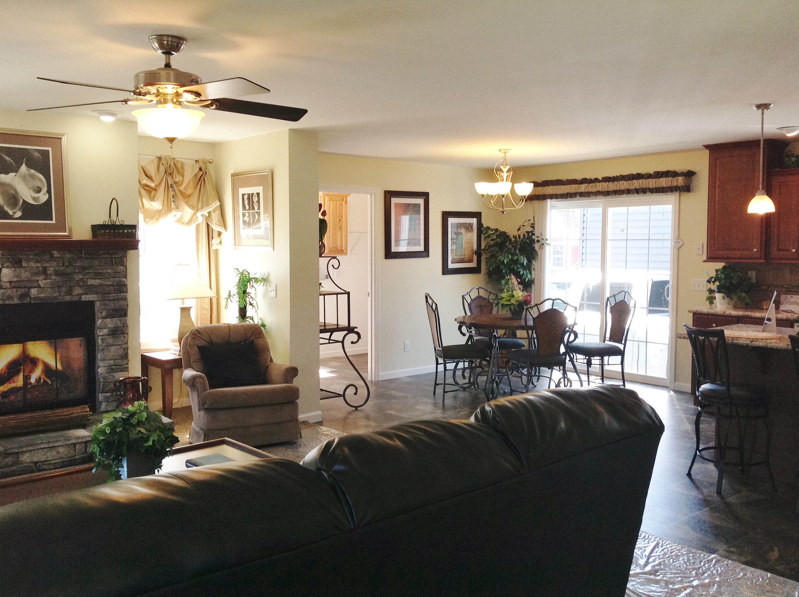 Living Area is the Left of Foyer