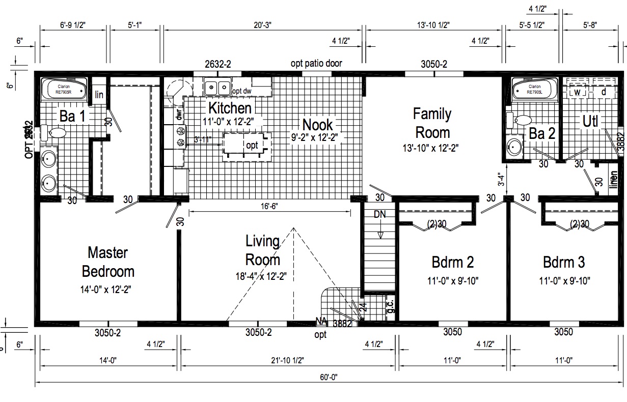 Standard floor plan.