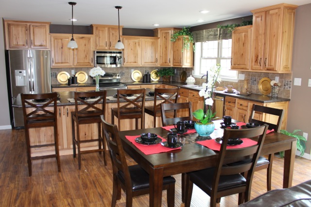 Kitchen and dining/nook area.