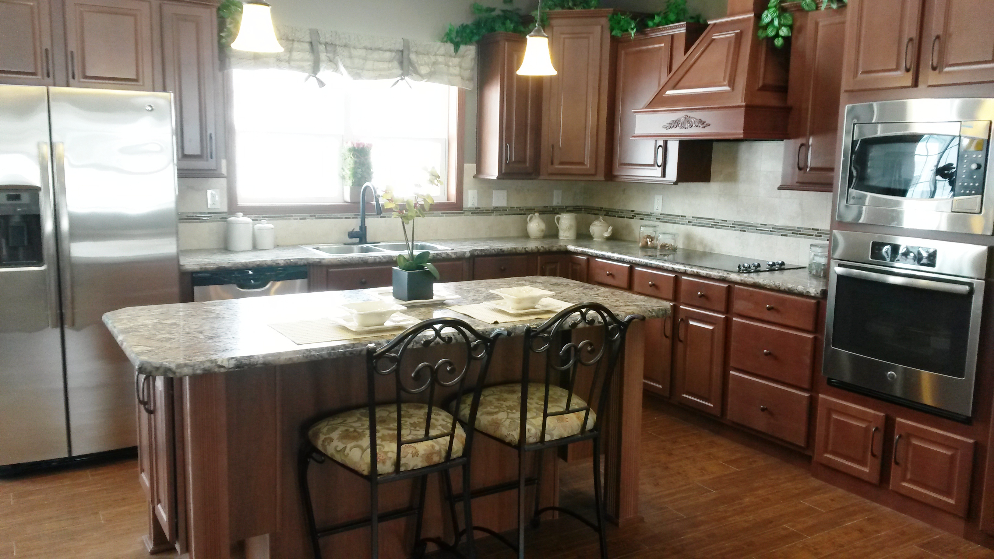 The kitchen, off the family room.