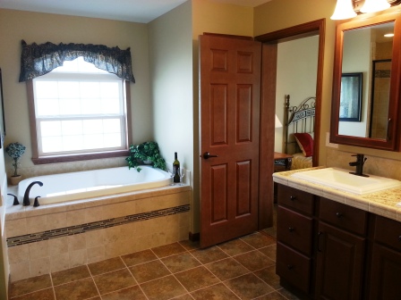 Plenty of space in this master bath.