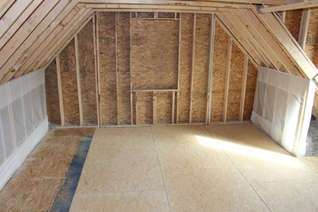 Plenty of room in this attic space.