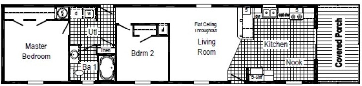 2 Bedroom Floor Plan