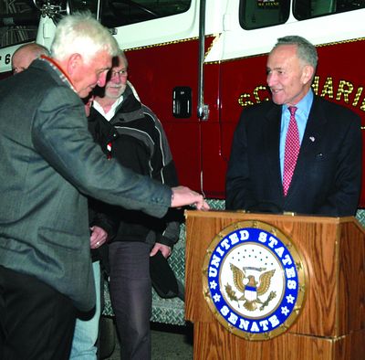 In Schoharie, Schumer promises help to FDs