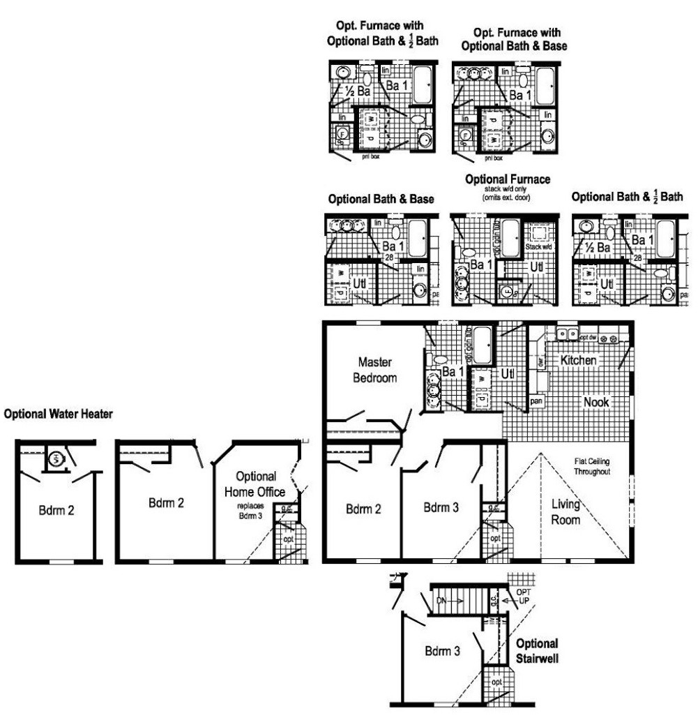 Several Floor Plan Choices with this House