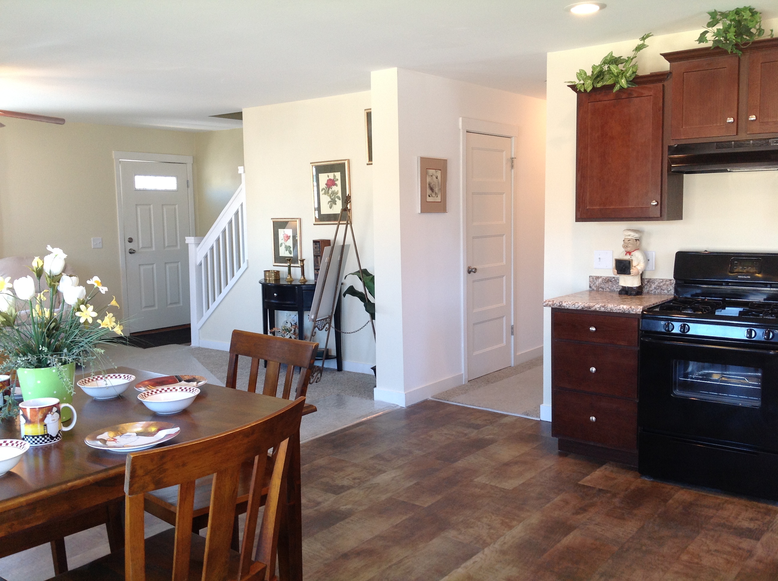 View From Kitchen to Front Door