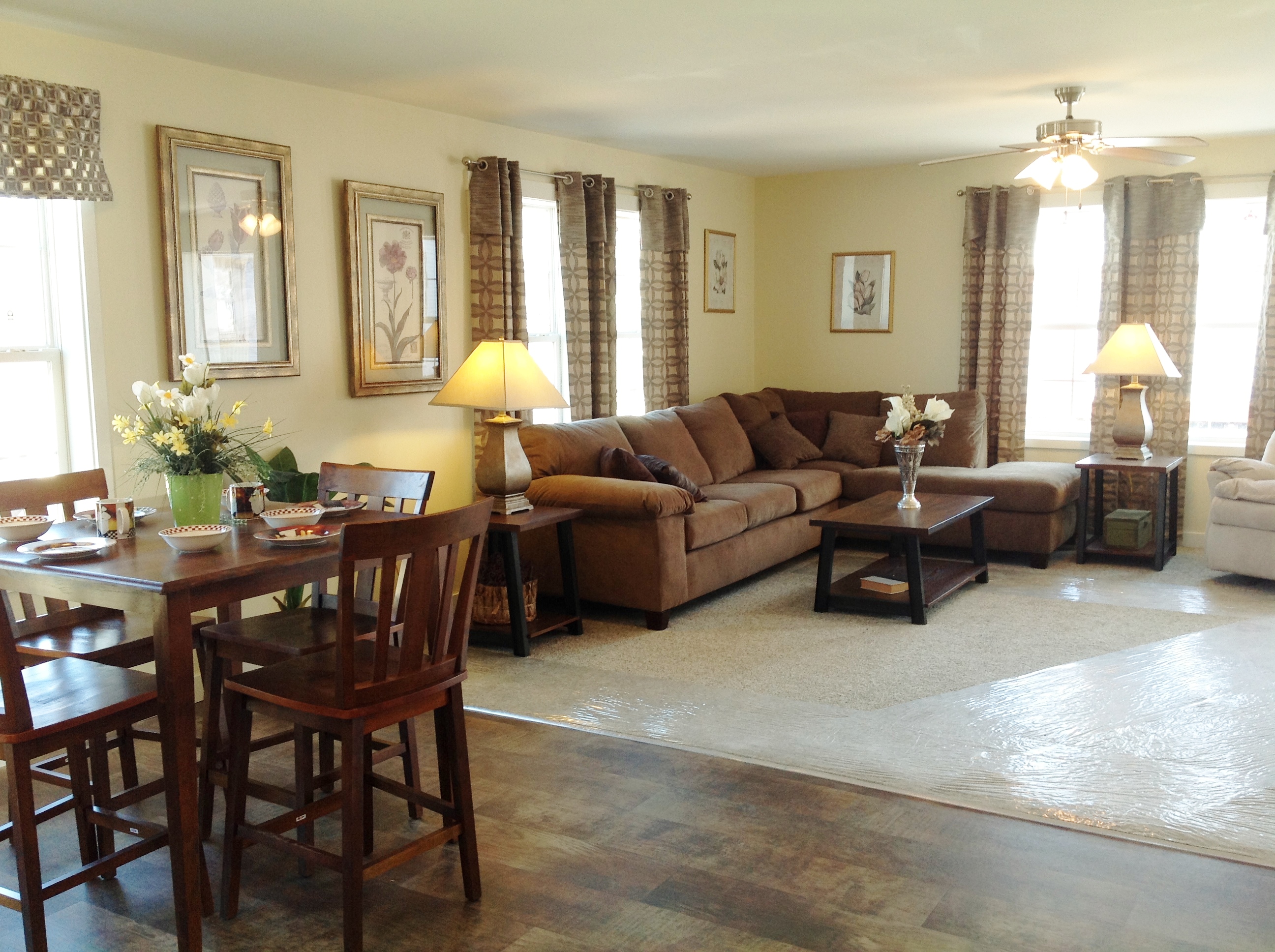 From Kitchen into Living Area