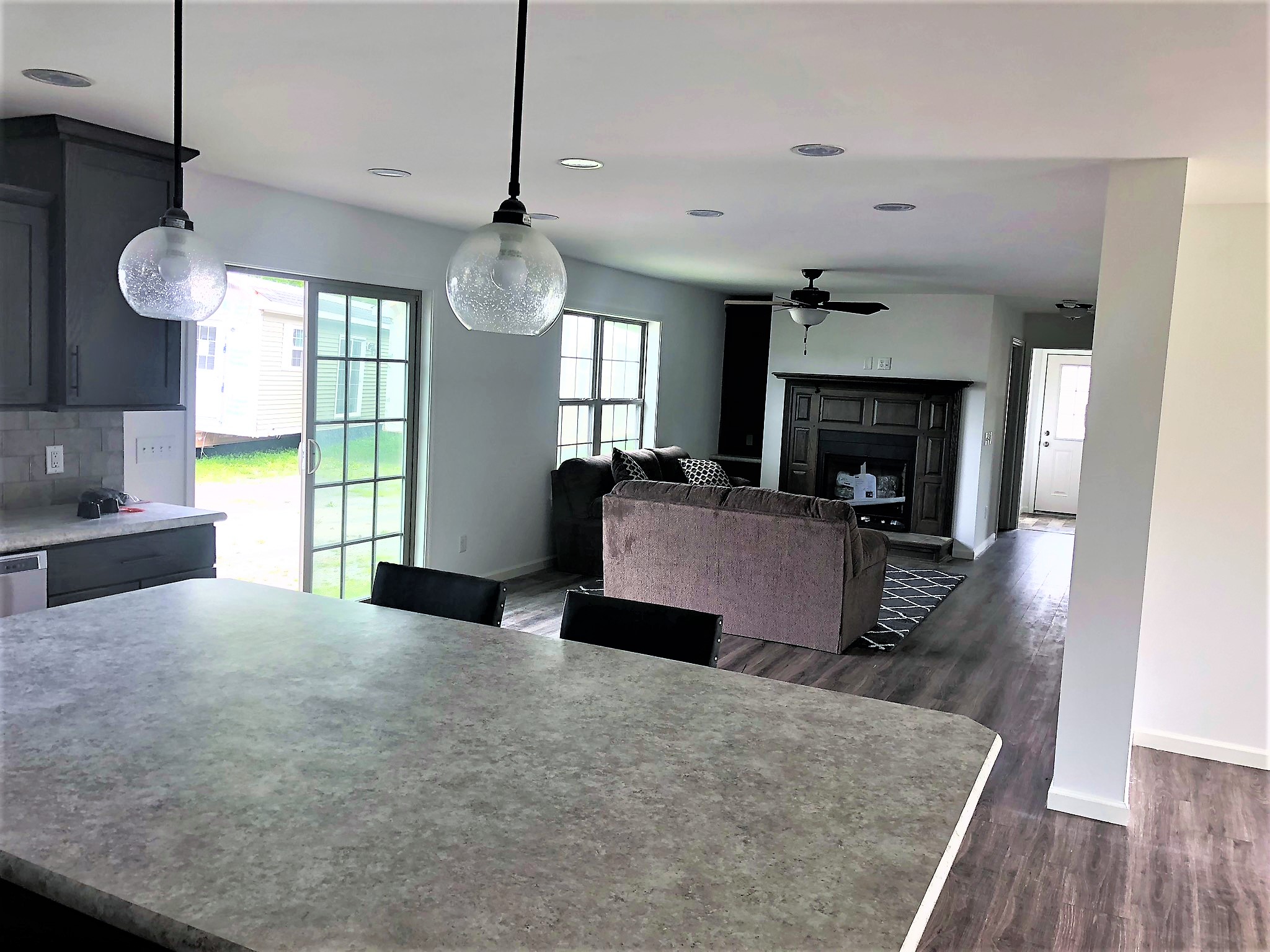 Picture Of The Family Room And Fireplace